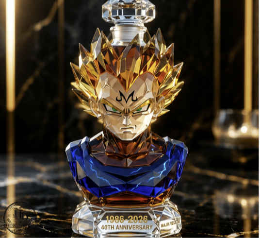 Vegeta 40th anniversary Whiskey Bottle