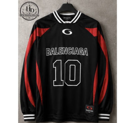 Justin Bieber Balenciaga Football Jersey Oversized